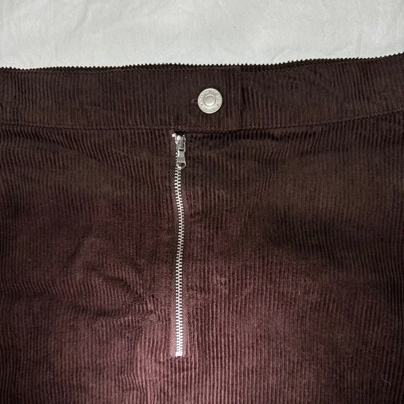 NWT - PRIMARK Corduroy Mini Skirt Denim co. Brown *NEW* with Tag - Size 12 - Picture 6 of 9